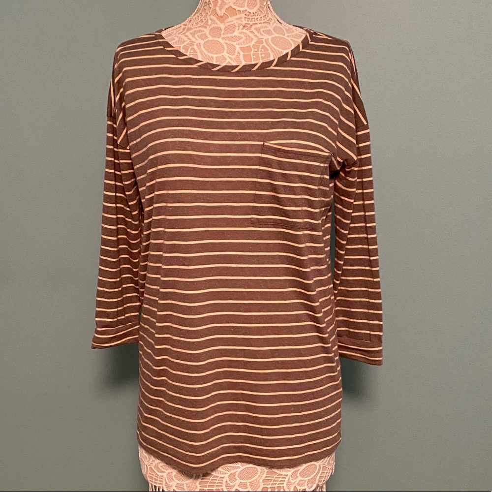 J.Crew Oversized Striped Shirt, Size Small.